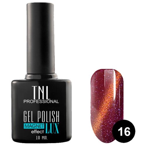 Гель-лак TNL Professional Magnet effect LUX, 10 мл, оттенок №16 - орхидея с блестками