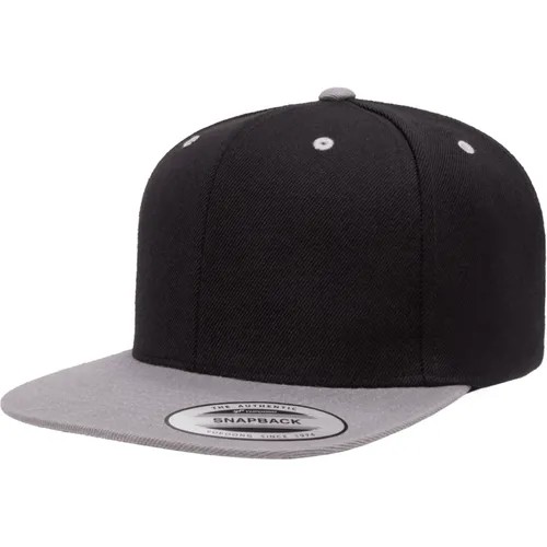 Кепка FlexFit 6089MT - Classic Snapback Black/Silver