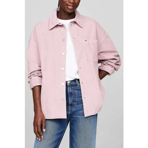 Рубашка Tommy Jeans, размер L, фиолетовый