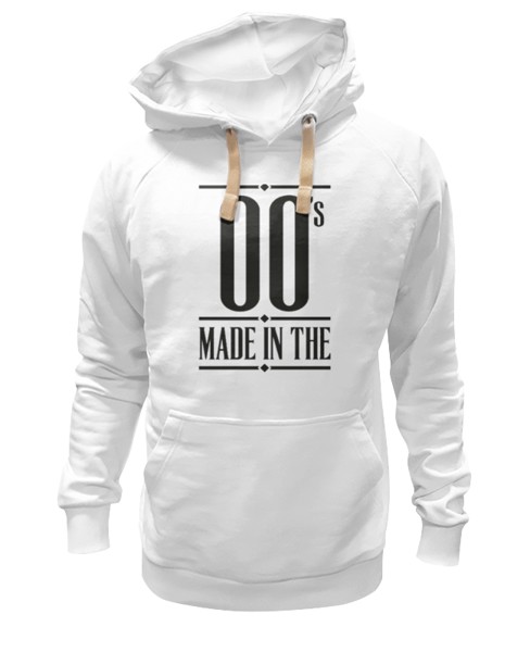 Худи Printio Made in the 00s белое 2XL