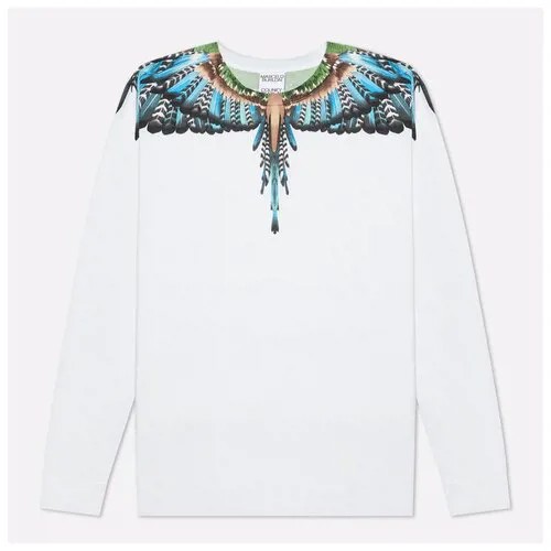 Мужской лонгслив Marcelo Burlon Grizzly Wings Regular белый , Размер S