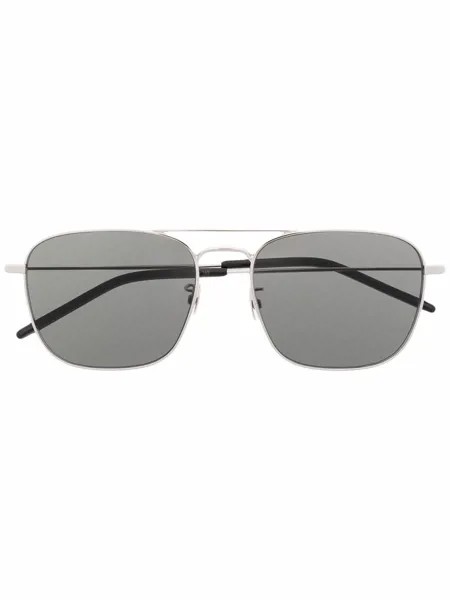 Saint Laurent Eyewear солнцезащитные очки-авиаторы SL 309 в квадратной оправе