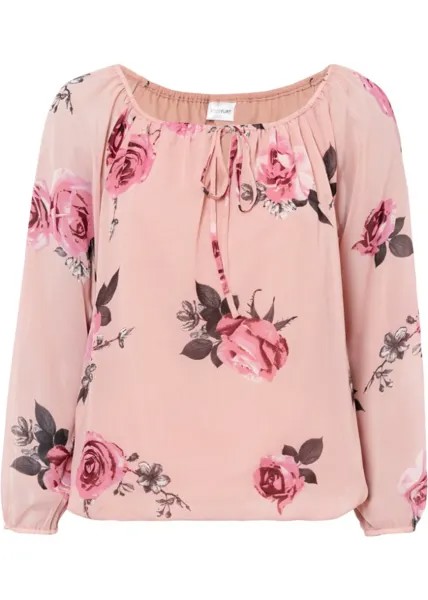 Блуза с кулиской Bodyflirt, розовый