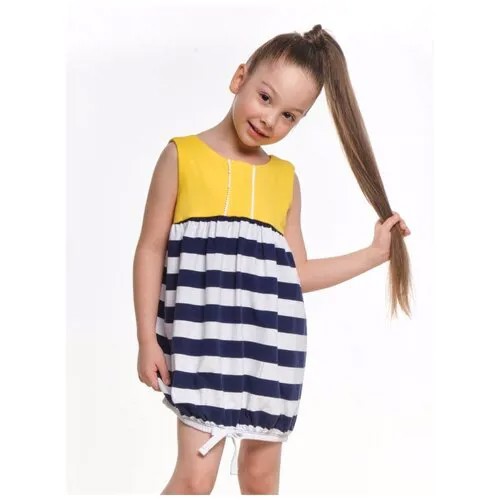 Платье Mini Maxi, модель 1583/, цвет желтый/синий, размер 104