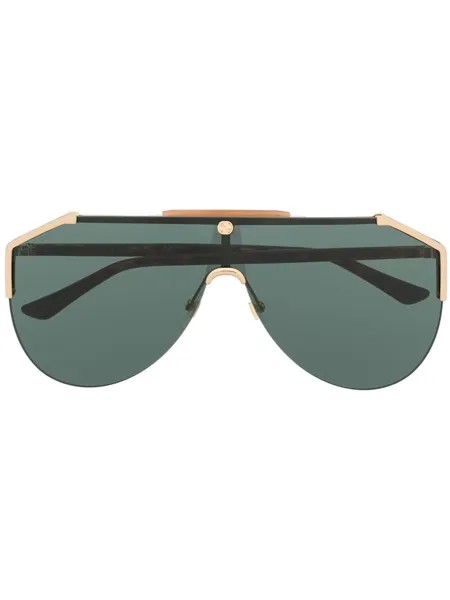 Gucci Eyewear солнцезащитные очки-авиаторы с затемненными линзами