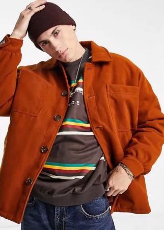 Коричневая куртка-рубашка Reclaimed Vintage Inspired-Коричневый цвет