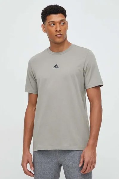 Хлопковая футболка ТИРО adidas, зеленый