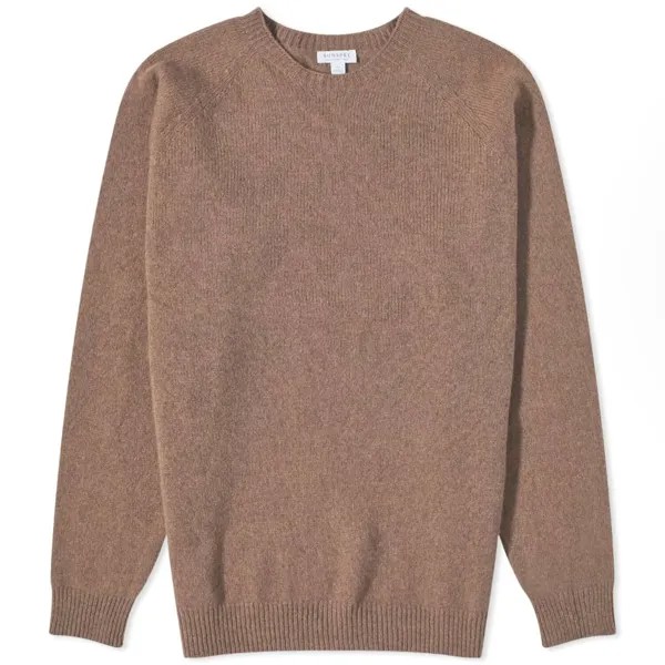 Джемпер Sunspel Lambswool, коричневый