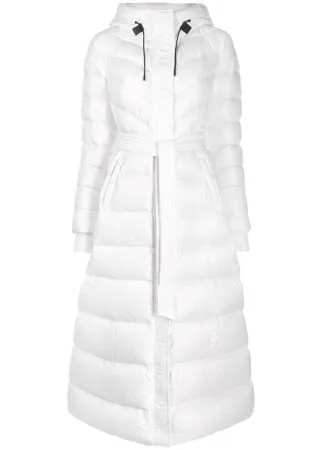 Mackage длинный пуховик с поясом