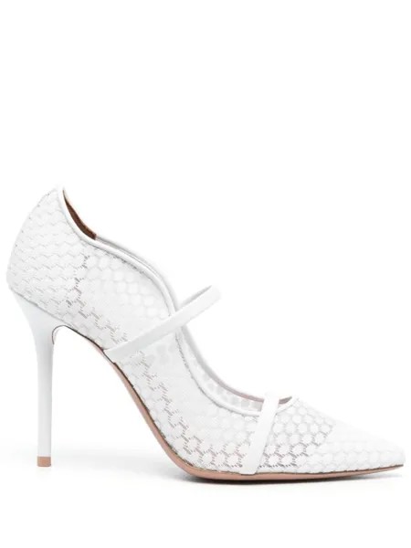 Malone Souliers кружевные туфли Maureen 100, белый