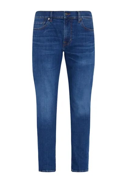 Джинсы скинни 7 for all mankind, синий