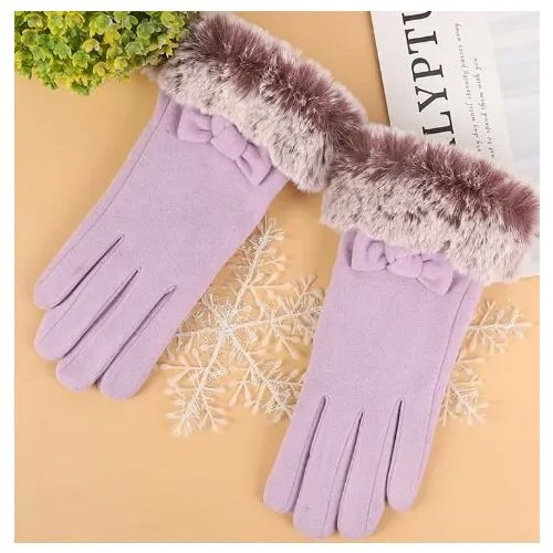 Перчатки , размер OneSize, фиолетовый