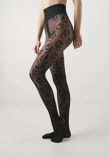 Колготки FLORA FLOWER TIGHTS Swedish Stockings, черный