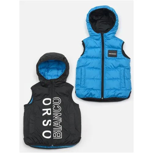 Жилет Orso Bianco, размер 134, синий/черный