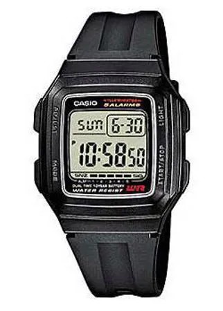 Японские наручные  мужские часы Casio F-201WA-1A. Коллекция Digital