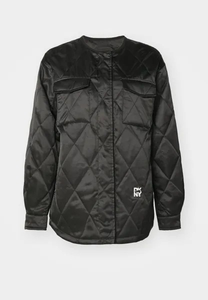Демисезонная куртка LIGHT WEIGHT SHIRT JACKET DKNY, черный
