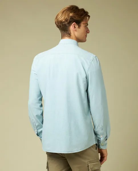 Мужская рубашка из чистого хлопка J. HART & BROS., светло-синий