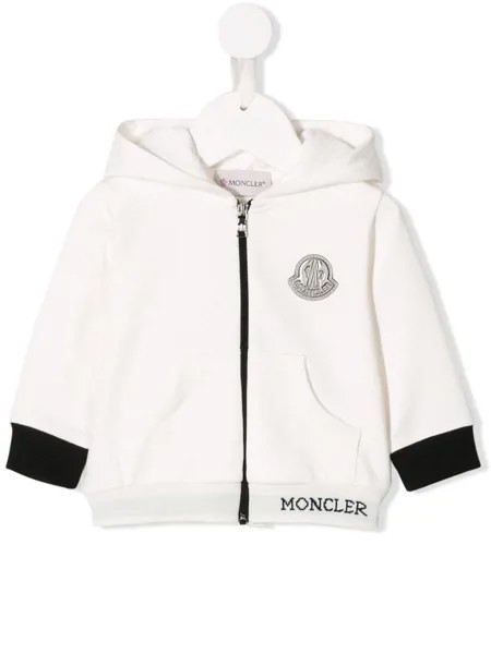 Moncler Enfant толстовка на молнии с ушками на капюшоне