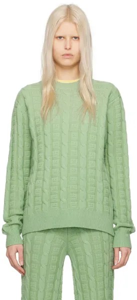 Зеленый вязаный свитер Acne Studios