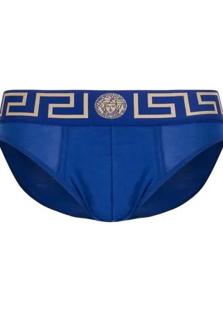 Versace трусы-брифы с вышитым логотипом