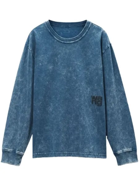 Alexander Wang футболка Puff с логотипом, синий