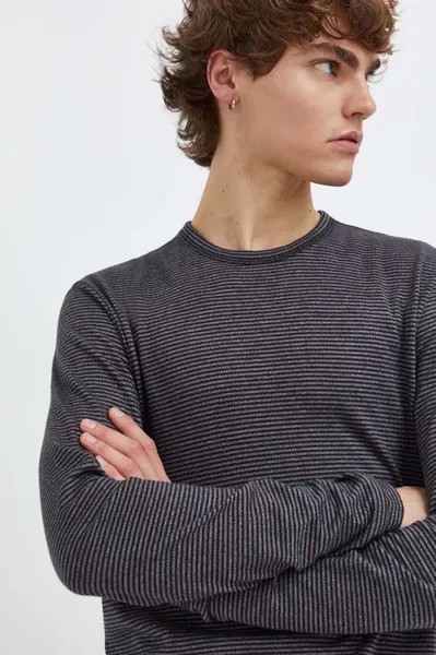 Лонгслив из хлопка Marc O'Polo, черный