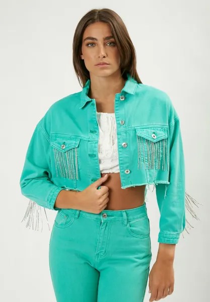 Джинсовая куртка CROPPED INFLUENCER, светло-зеленый