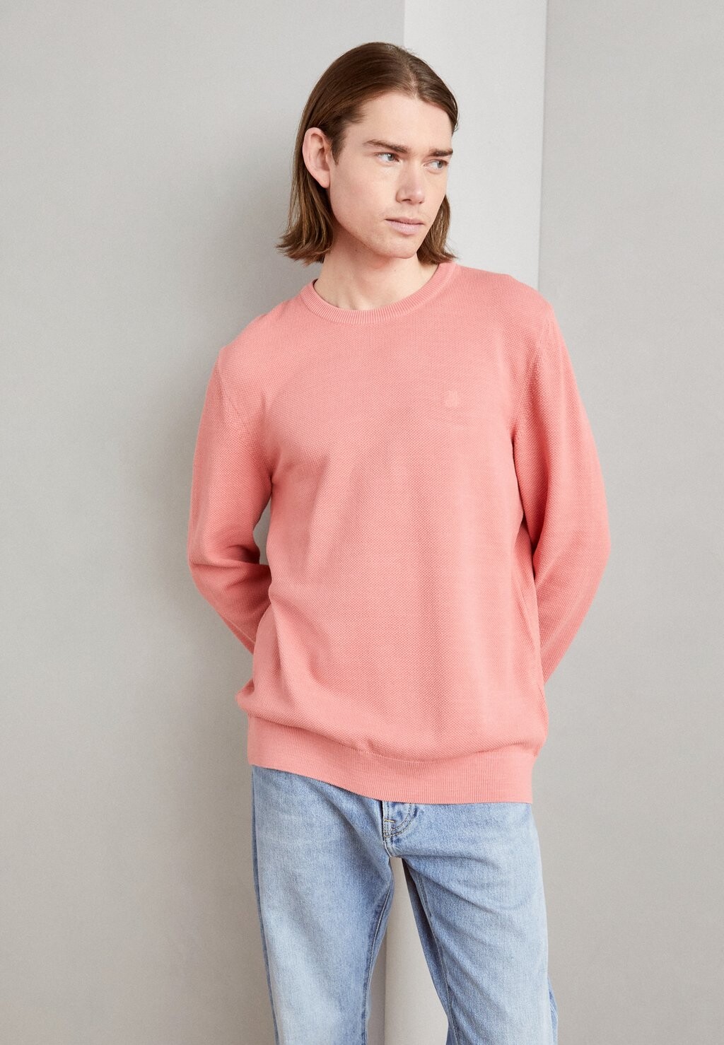 Джемпер CREWNECK SLUB STRUCTURE Marc O'Polo, цвет flushed rose