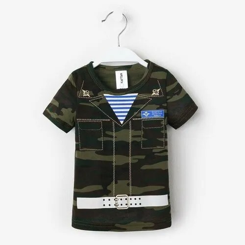 Футболка Kaftan, размер 28, зеленый