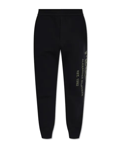 Спортивные брюки с логотипом Alexander Mcqueen, черный