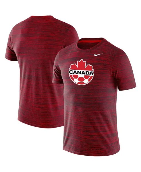 Мужская красная футболка canada soccer primary logo velocity legend Nike, красный