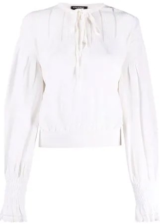 Chanel Pre-Owned блузка со сборками