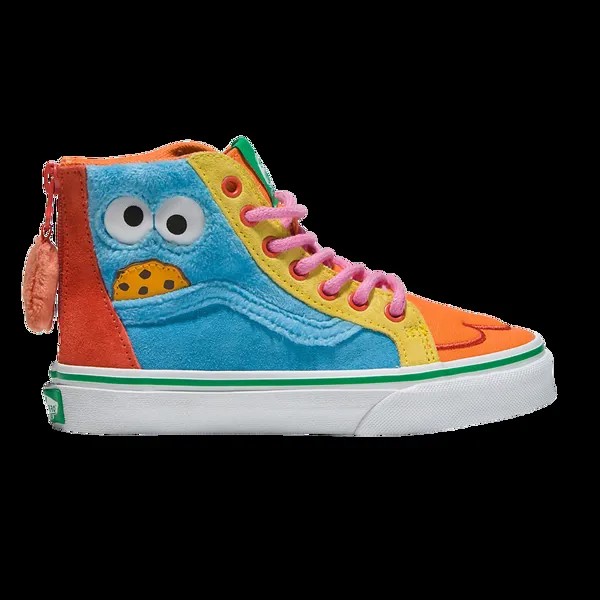 Ботинки Sesame Street x Sk8-Hi Zip Kids Vans, мультиколор