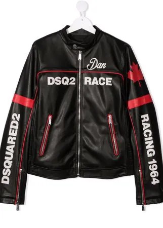 Dsquared2 Kids куртка из искусственной кожи
