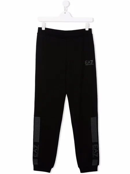 Emporio Armani Kids спортивные брюки с логотипом