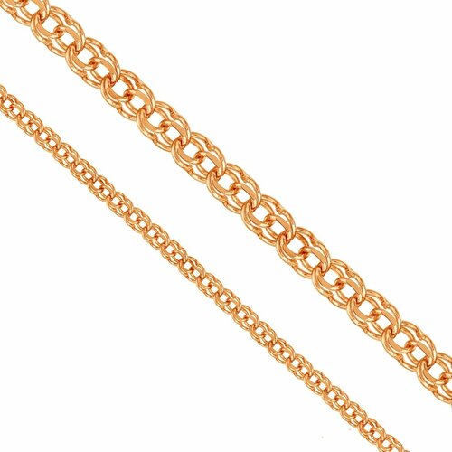 Браслет-цепочка Diamant online, красное золото, 585 проба, длина 16 см.