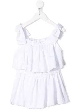 Dolce & Gabbana Kids топ без рукавов с оборками