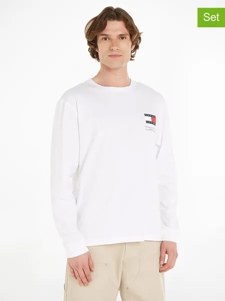Лонгслив Tommy Hilfiger, черный/белый