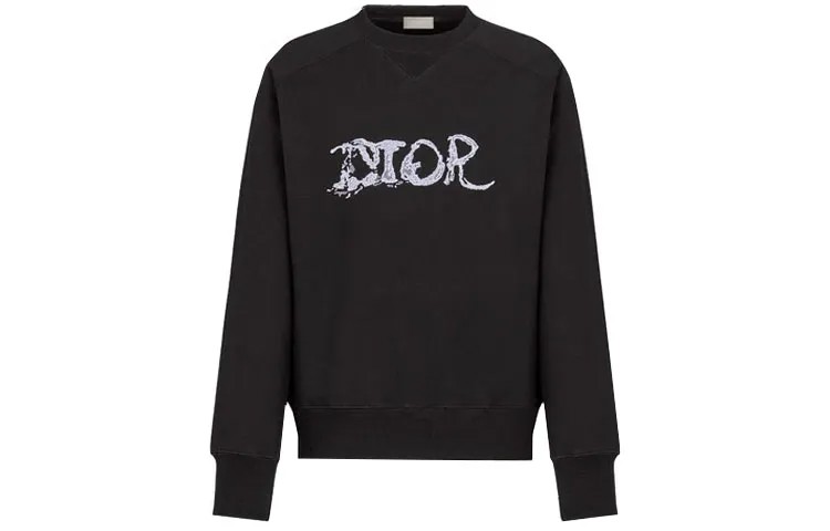 Ежеквартальные новинки Толстовка мужская черная Dior, черный