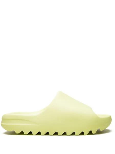 Кроссовки YEEZY Slide Glow Green 2022 adidas Yeezy, зеленый