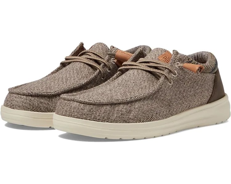 Лоферы Hey Dude Wally Grip Wool, цвет Tan