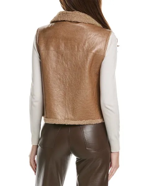 Кожаная куртка Brunello Cucinelli, мультиколор
