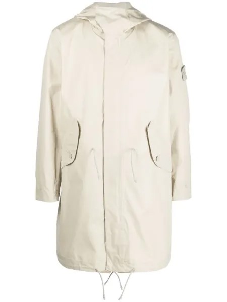Stone Island Compass-patch long-sleeved coat, нейтральный цвет