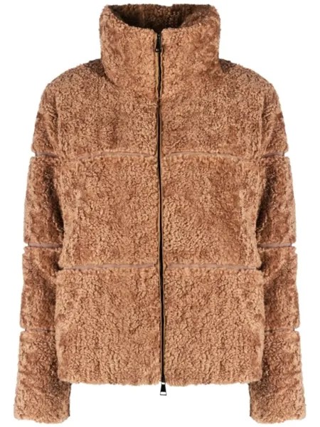 Moncler куртка Segura из шерпы, коричневый