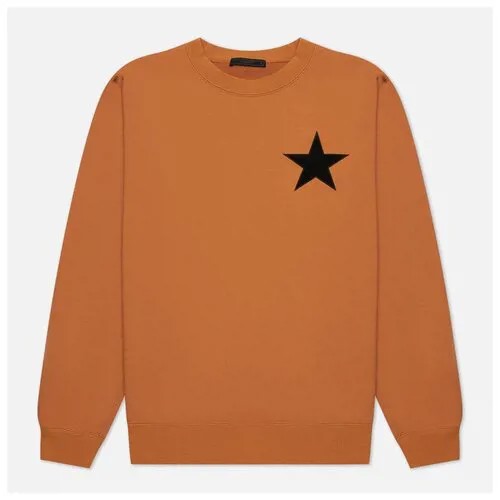 Мужская толстовка SOPHNET. Star Patched Crew Neck Sweat коричневый , Размер XL