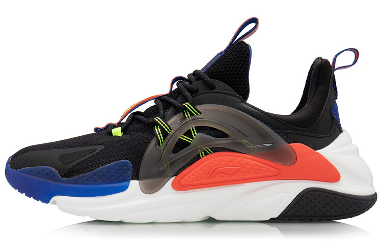 LINING Spark Lifestyle Shoes Men Low-top Black/Blue