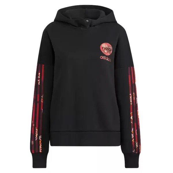 Худи Adidas NEO, черный/красный