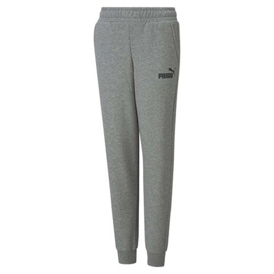 Puma Essentials Logo Брюки Молодежные мальчики Серые повседневные спортивные штаны 58697303