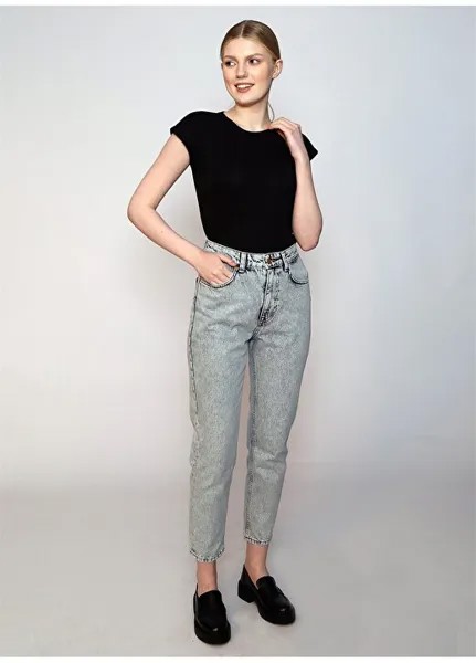 Простая черная женская футболка с круглым вырезом 242 LCF 242013 ROSA BLACK Lee Cooper, черный