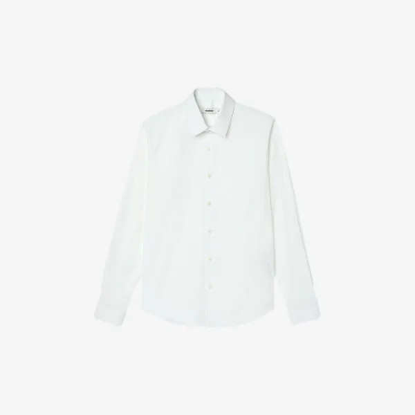 Рубашка приталенного кроя из эластичного хлопка Sandro, цвет naturels
